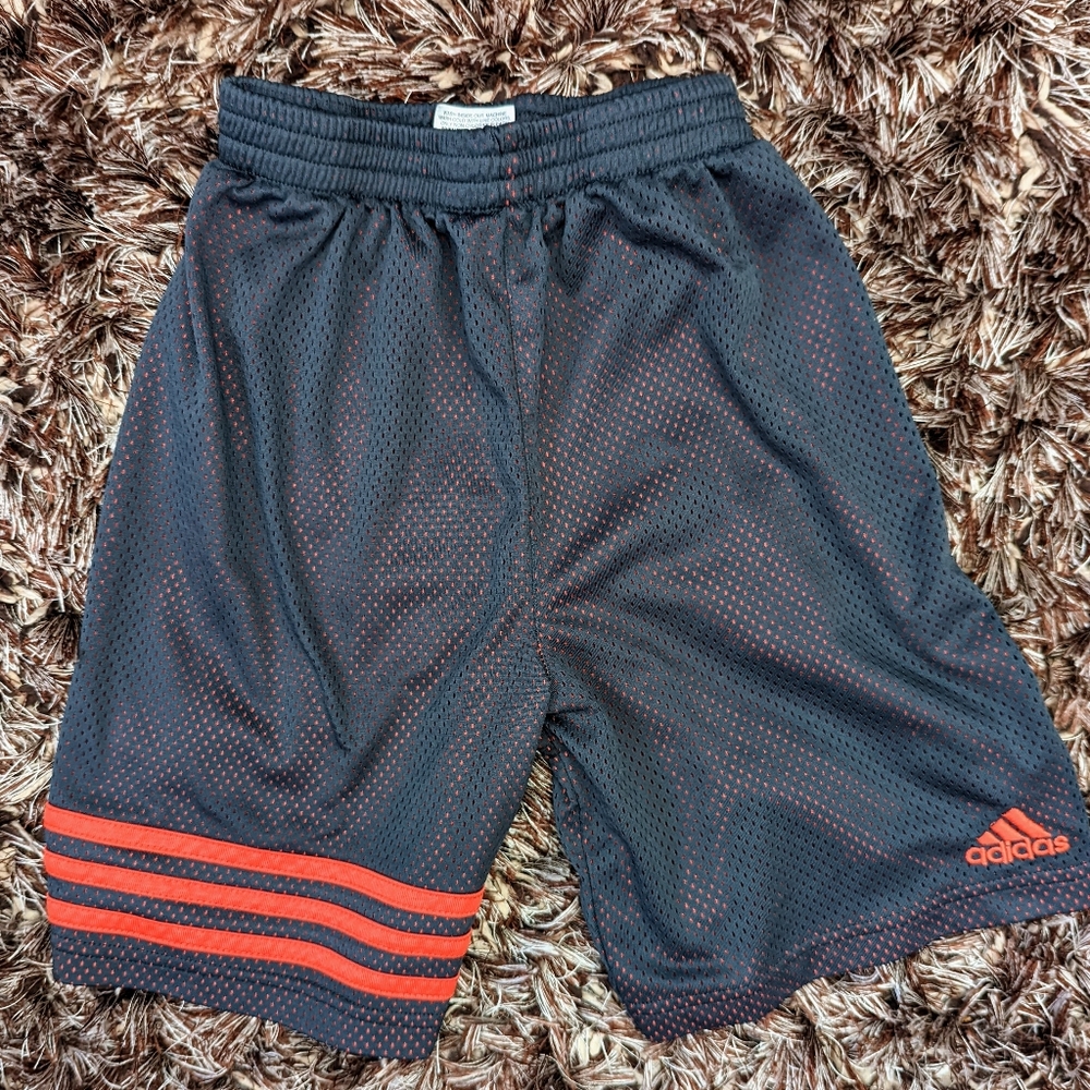 Adidas mesh athletic shorts for biys